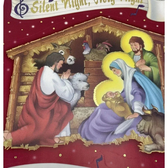 Vintage Window Decorations - Silent Night - Spiritual Clings - Lord Theme New - Picture 4 of 9